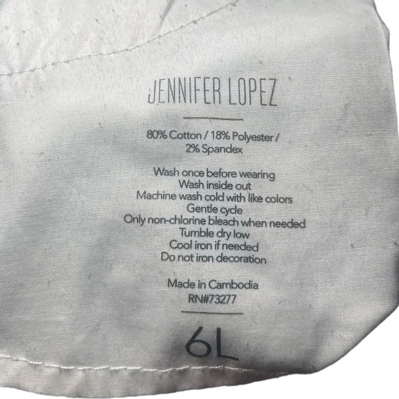 JENNIFER LOPEZ Blue Curvy Skinny Jeans 6L - Picture 7 of 7